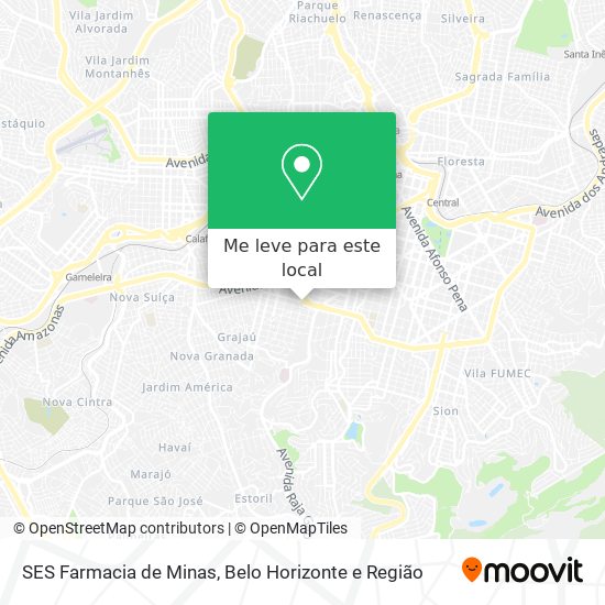 SES Farmacia de Minas mapa