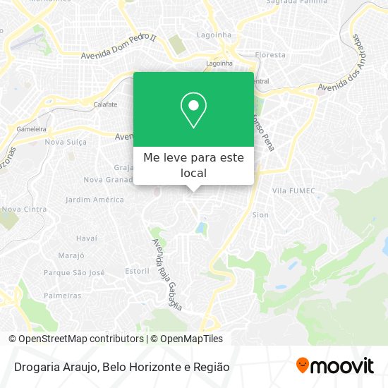 Drogaria Araujo mapa