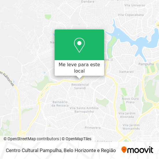 Centro Cultural Pampulha mapa