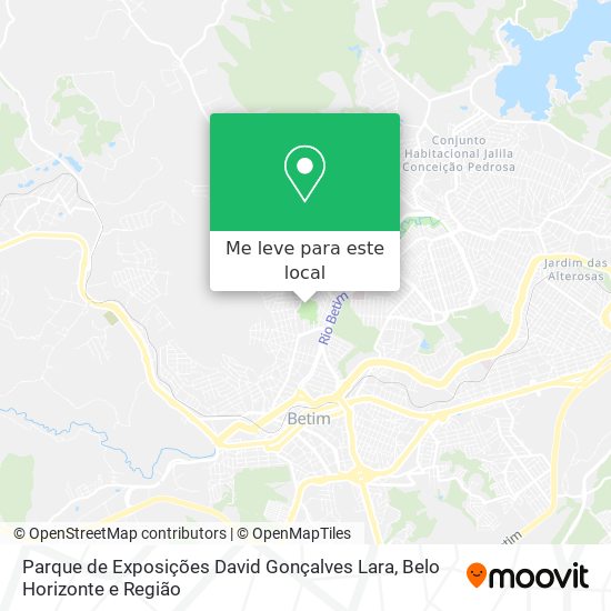 Parque de Exposições David Gonçalves Lara mapa
