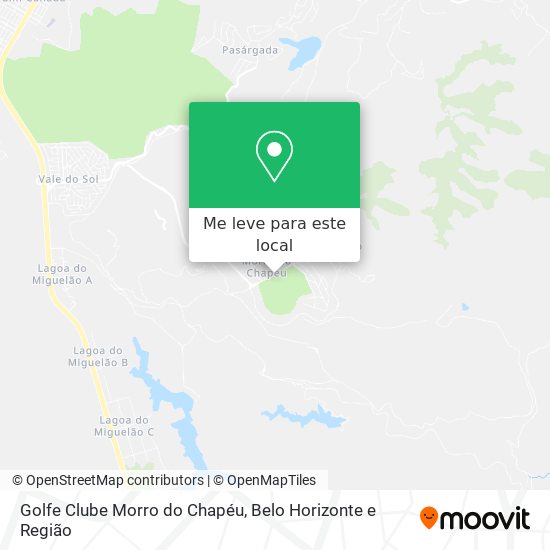 Golfe Clube Morro do Chapéu mapa