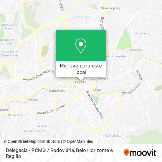 Delegacia - PCMG / Rodoviária mapa
