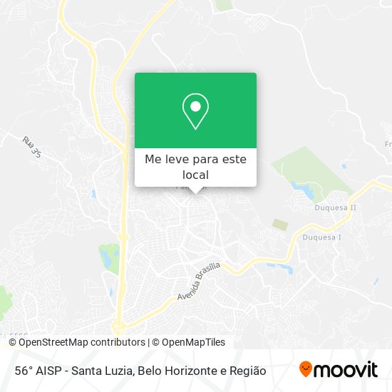 56° AISP - Santa Luzia mapa