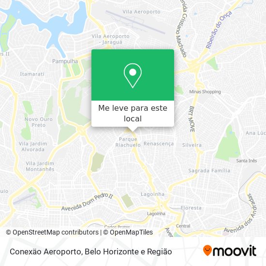 Conexäo Aeroporto mapa