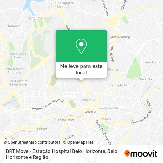 BRT Move - Estação Hospital Belo Horizonte mapa