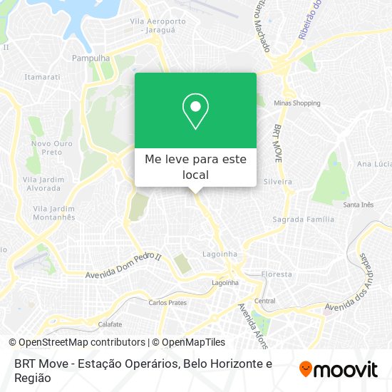 BRT Move - Estação Operários mapa