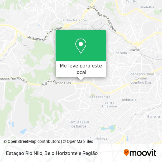 Estaçao Rio Nilo mapa