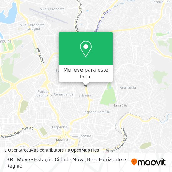 BRT Move - Estação Cidade Nova mapa