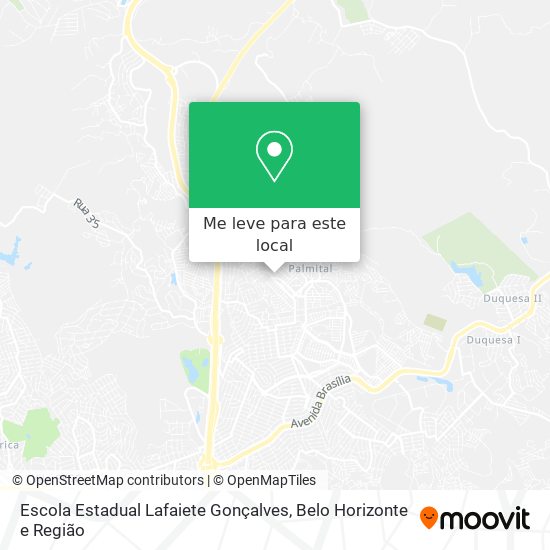Escola Estadual Lafaiete Gonçalves mapa