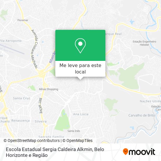 Escola Estadual Sergia Caldeira Alkmin mapa