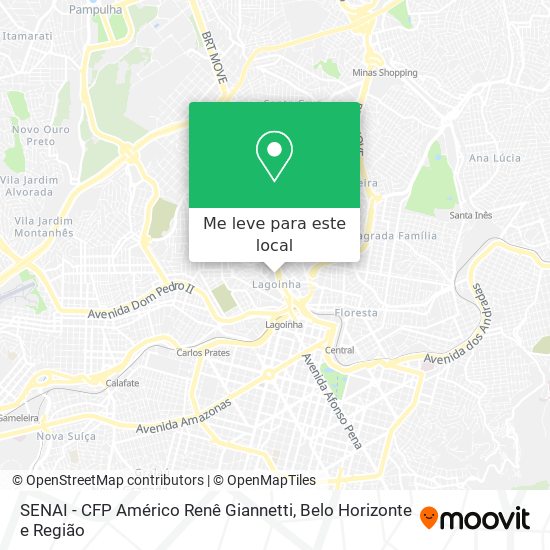 SENAI -  CFP Américo Renê Giannetti mapa