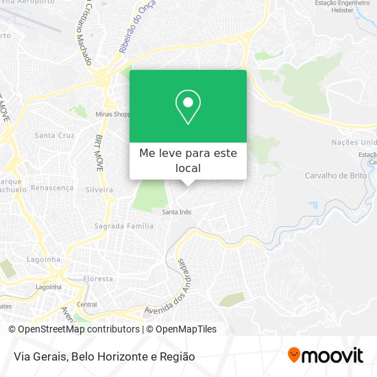 Via Gerais mapa