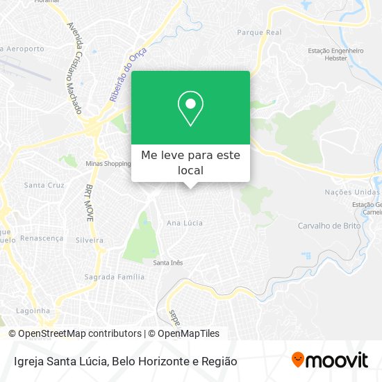 Igreja Santa Lúcia mapa