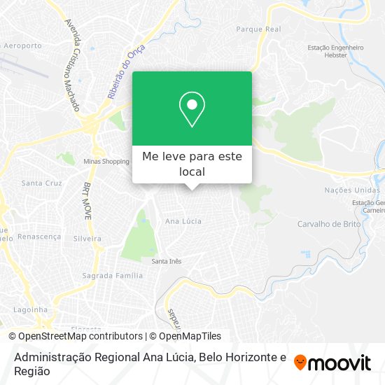 Administração Regional Ana Lúcia mapa