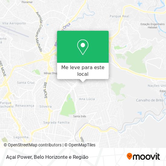 Açaí Power mapa