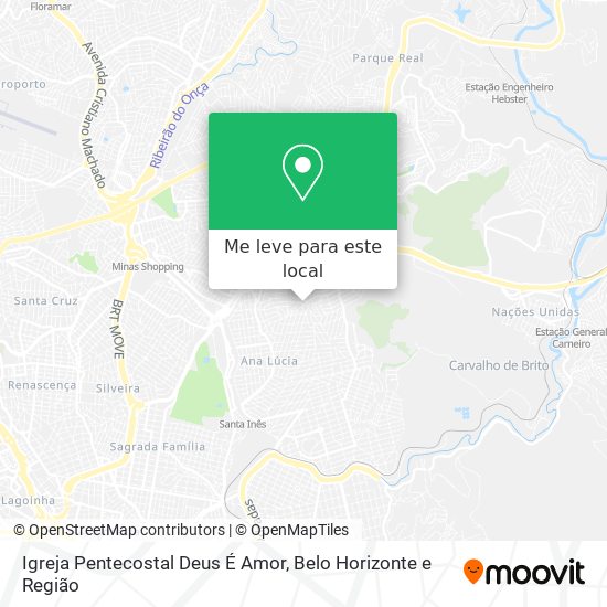 Igreja Pentecostal Deus É Amor mapa