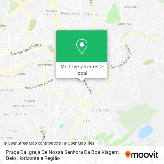 Praça Da Igreja De Nossa Senhora Da Boa Viagem mapa