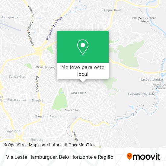 Via Leste Hamburguer mapa