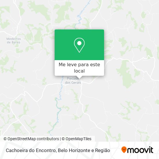 Cachoeira do Encontro mapa