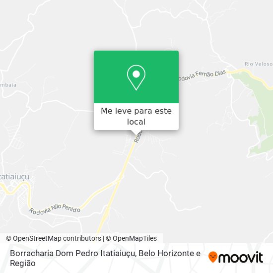 Borracharia Dom Pedro Itatiaiuçu mapa