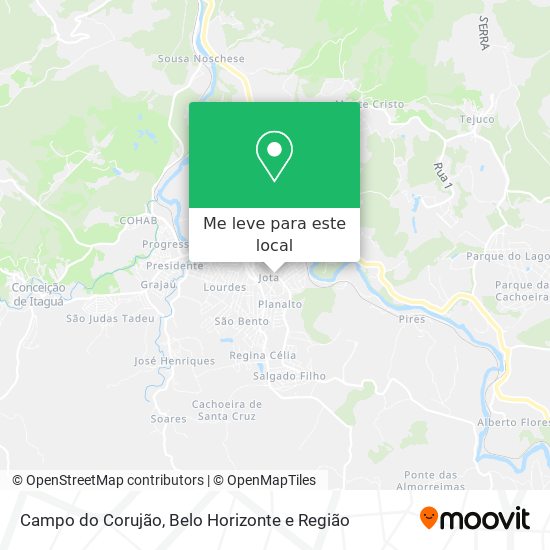 Campo do Corujão mapa