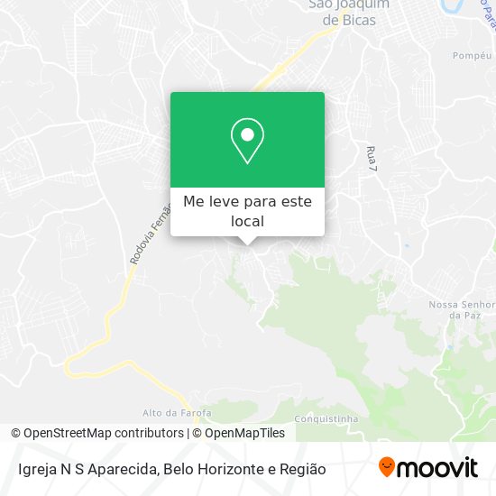 Igreja N S Aparecida mapa