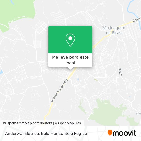 Anderwal Eletrica mapa