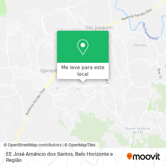 EE José Amâncio dos Santos mapa