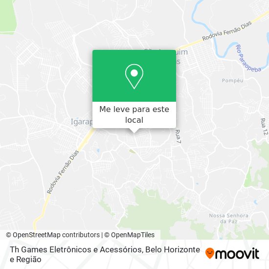 Th Games Eletrônicos e Acessórios mapa
