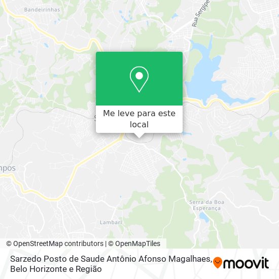 Sarzedo Posto de Saude Antônio Afonso Magalhaes mapa
