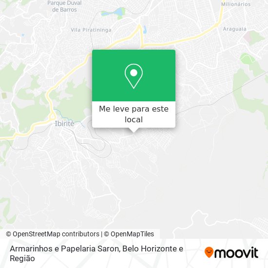 Armarinhos e Papelaria Saron mapa