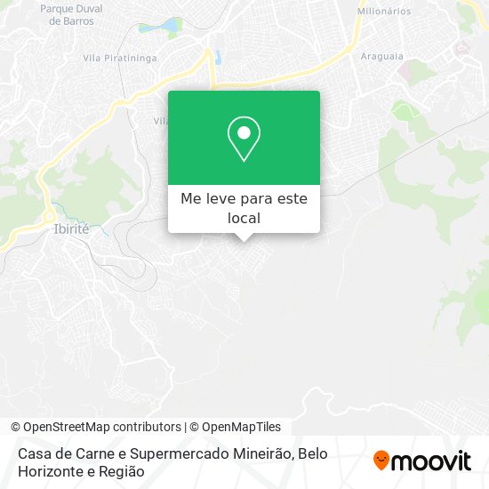 Casa de Carne e Supermercado Mineirão mapa
