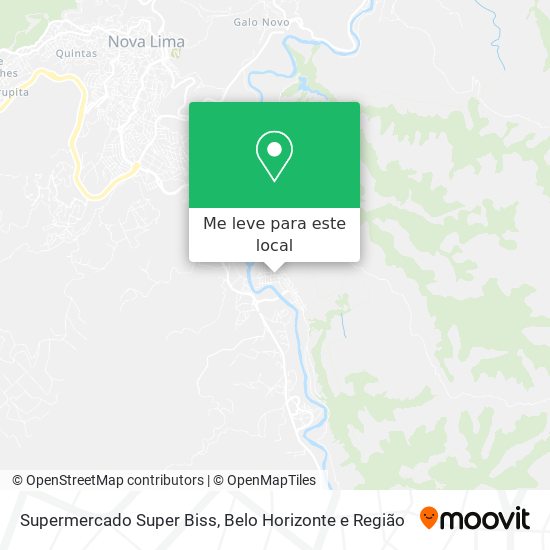 Supermercado Super Biss mapa