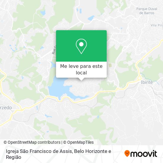 Igreja São Francisco de Assis mapa