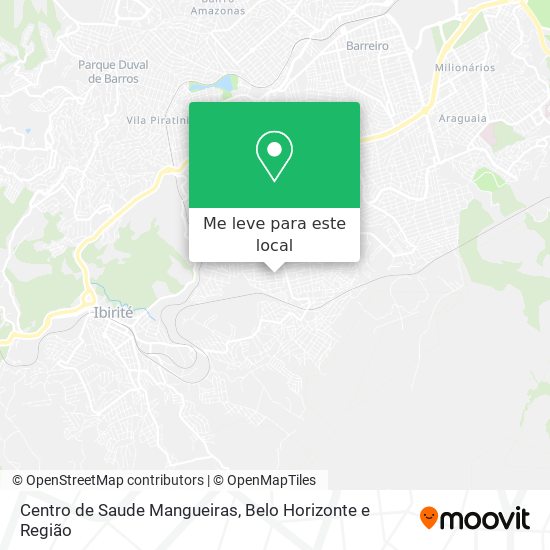 Centro de Saude Mangueiras mapa