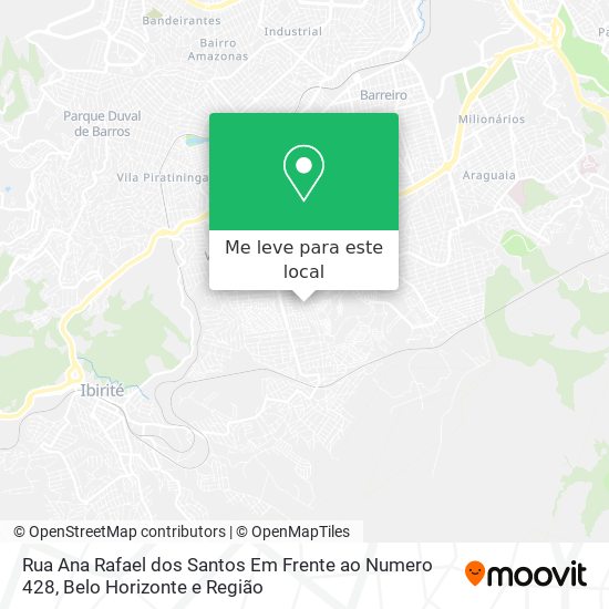 Rua Ana Rafael dos Santos Em Frente ao Numero 428 mapa