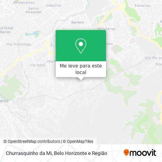 Churrasquinho da Mi mapa