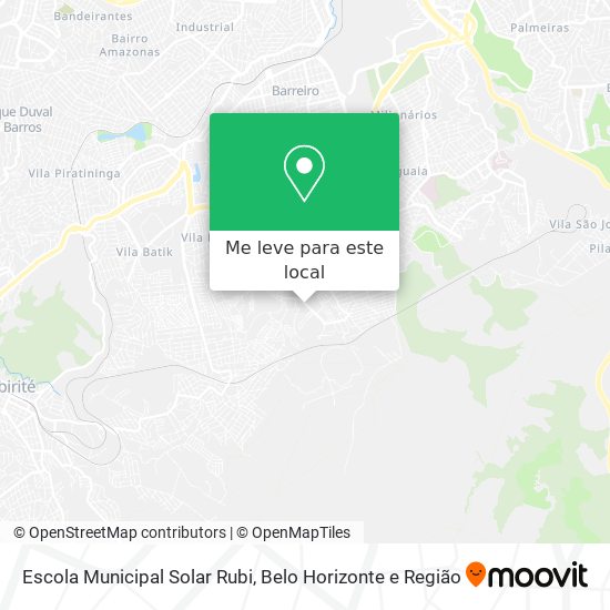 Escola Municipal Solar Rubi mapa