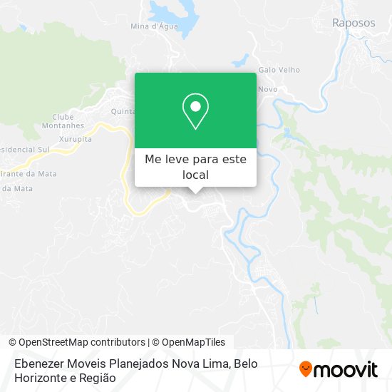 Ebenezer Moveis Planejados Nova Lima mapa