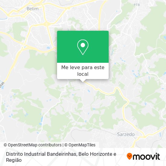 Distrito Industrial Bandeirinhas mapa