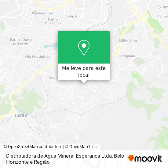 Distribuidora de Agua Mineral Esperanca Ltda mapa