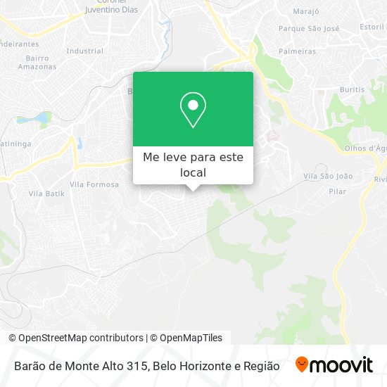 Barão de Monte Alto 315 mapa