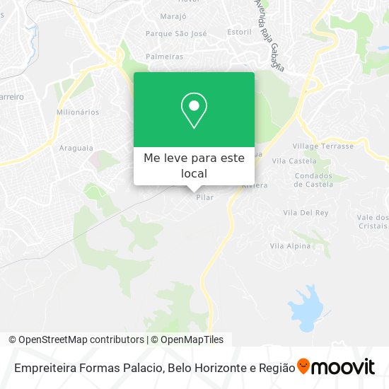 Empreiteira Formas Palacio mapa