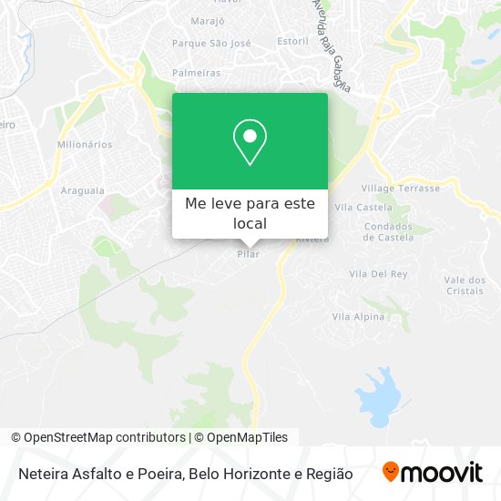 Neteira Asfalto e Poeira mapa