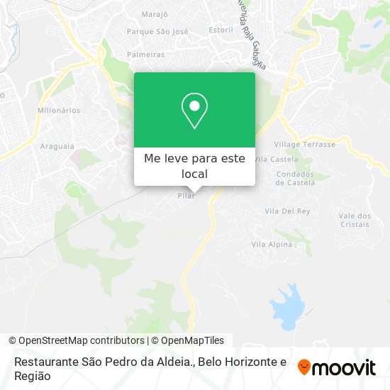 Restaurante São Pedro da Aldeia. mapa