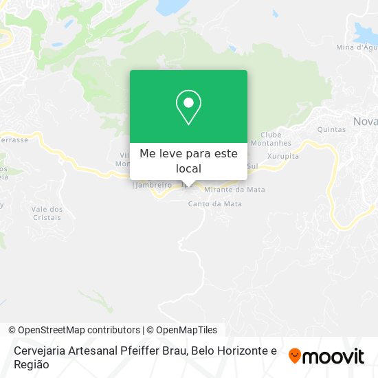 Cervejaria Artesanal Pfeiffer Brau mapa