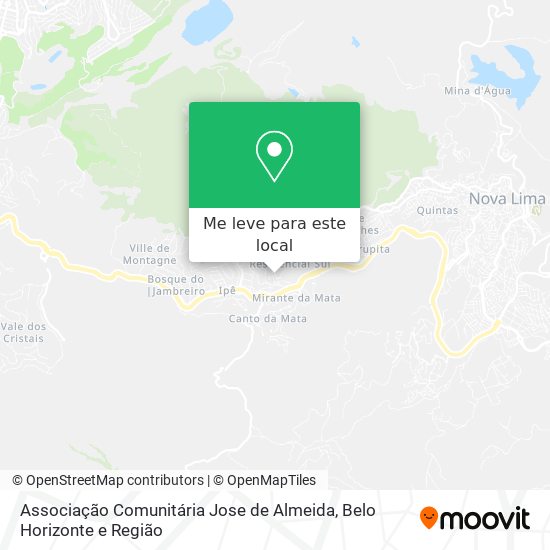 Associação Comunitária Jose de Almeida mapa