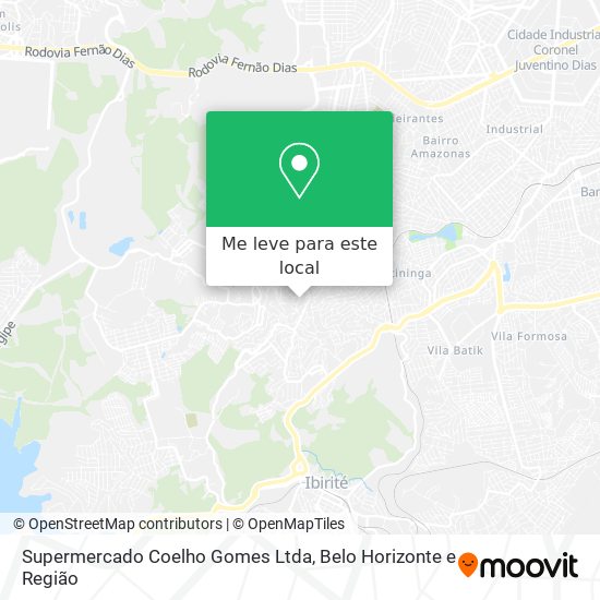 Supermercado Coelho Gomes Ltda mapa
