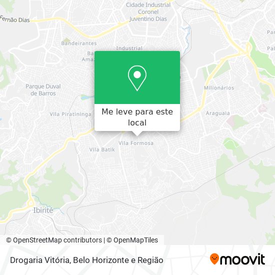 Drogaria Vitória mapa