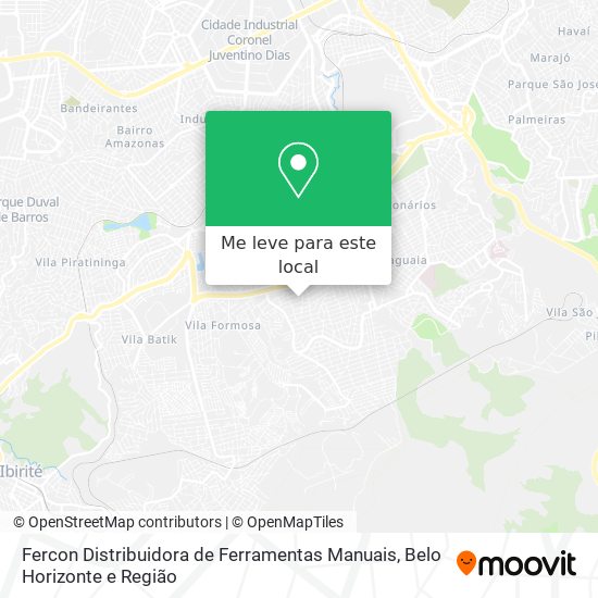 Fercon Distribuidora de Ferramentas Manuais mapa
